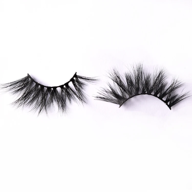 

2019 hot selling wholesale mink 25mm eyelashes with custom glitter lash box, Natural black
