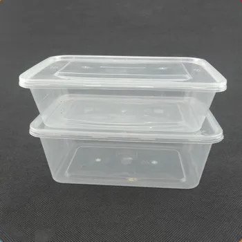 Portable Plastik Sekali Pakai Microwave Wadah  Makanan 