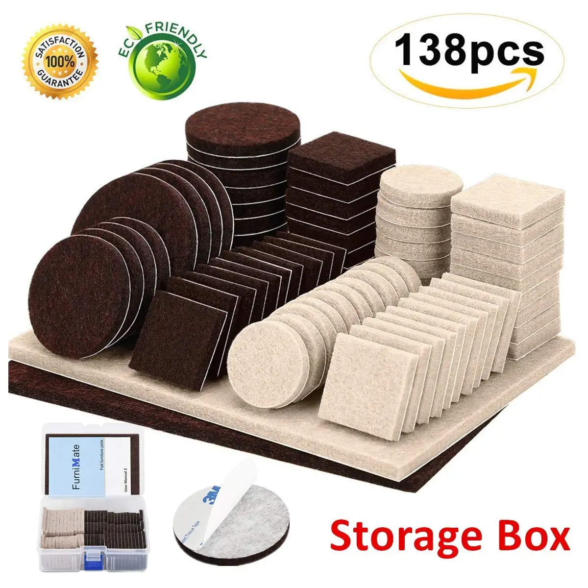 Rubber Felt Furniture Pads 16pcs 1 5 Best Floor Protectors For