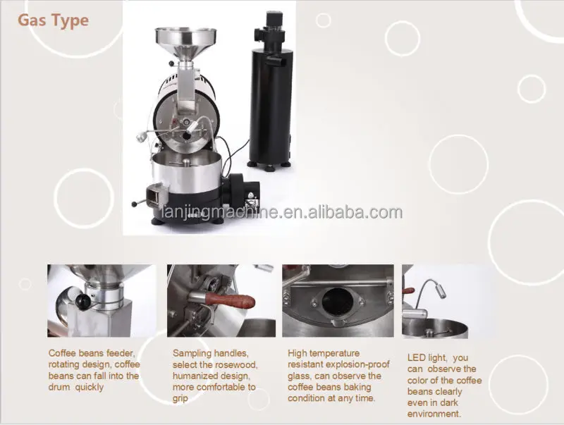 Cheap price ,high quality and Alibaba Made In China, gas coffee roaster 2kg,BK-2kg