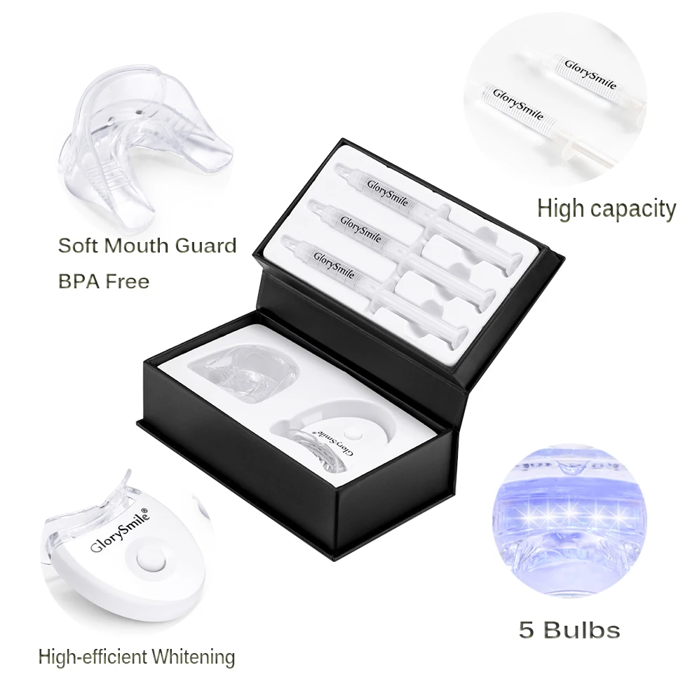 

CE Approved Professional Tooth Whitening Set Birght Smile Wireless Led Teeth Whitening Kit Light Private Logo