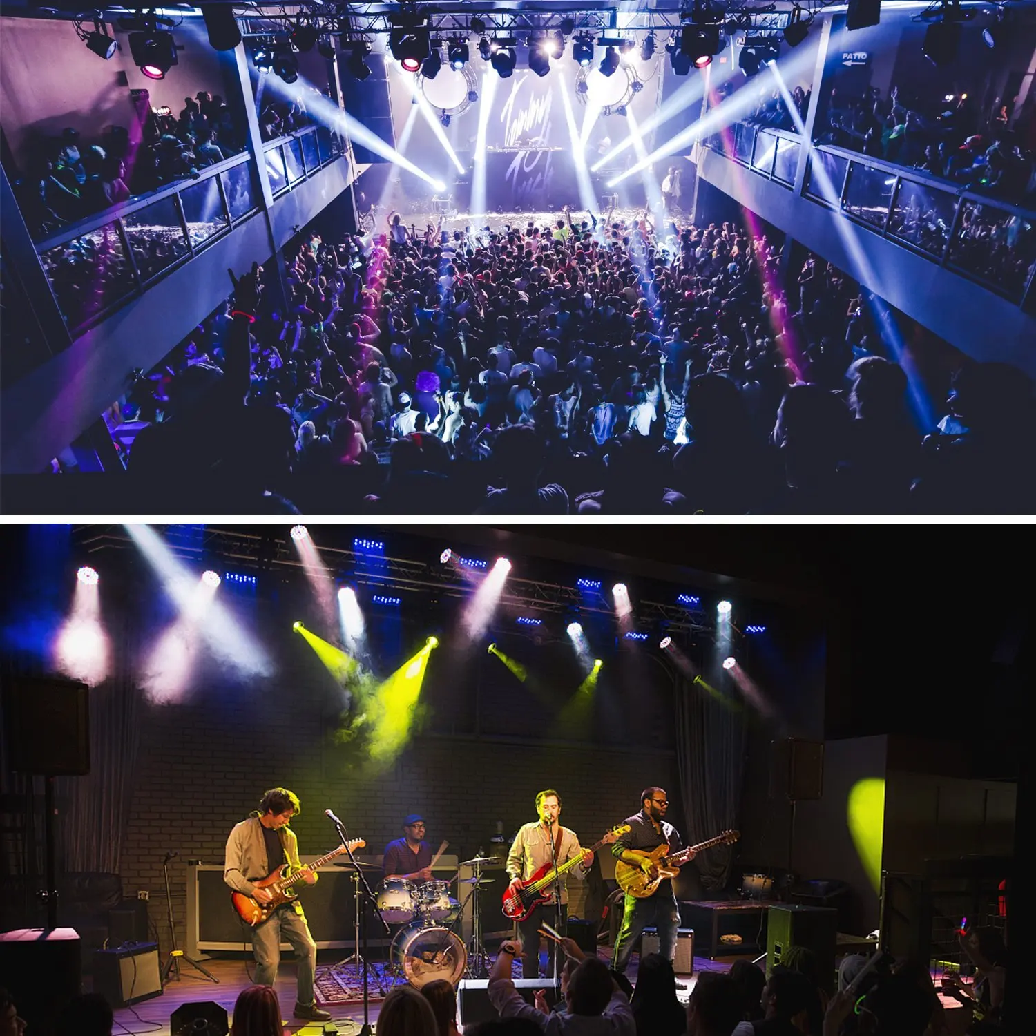 Dj 4 Set Led Standing Stage Light Rgbw Color Cob Led Par Kit Led Flat