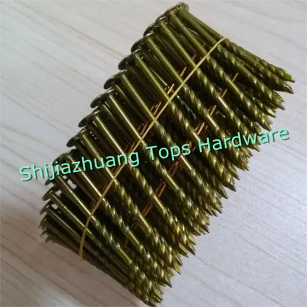 Screw Shank Pallet Coil Nails /chep Clavos Helicoidales/pregos Em Rolos