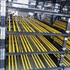 Maxrac carton flow rack with dynamic plastic rollers