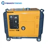 7kw air cooled small portable silent type dynamic diesel generator with low price