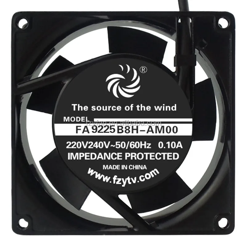 9225 92mm Ac Axial Fan 110v 220v 240v 92x25mm Air Flow Fan For Welding