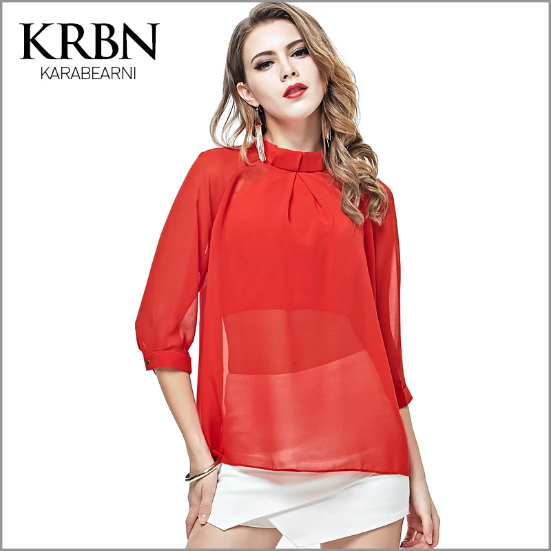 Camisas Con Volantes Rojos - Compra lotes baratos de