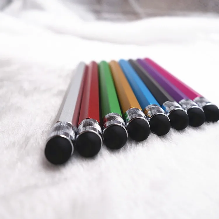 Aluminum Body Silicone Conductive Rubber Tip Stylus Pen For Touch