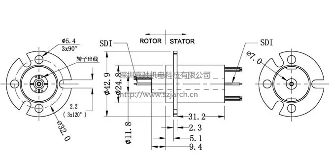 MSDI series IP54 Proteaction HD 1080P Video Capsule Slip Ring
