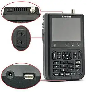SaferCCTV(TM) 3.5" LCD Color Display Satlink WS-6906 DVB-S Digital Satellite Signal Finder Meter for FTA Dish Network