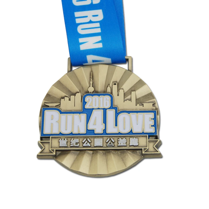 antique bronze medal