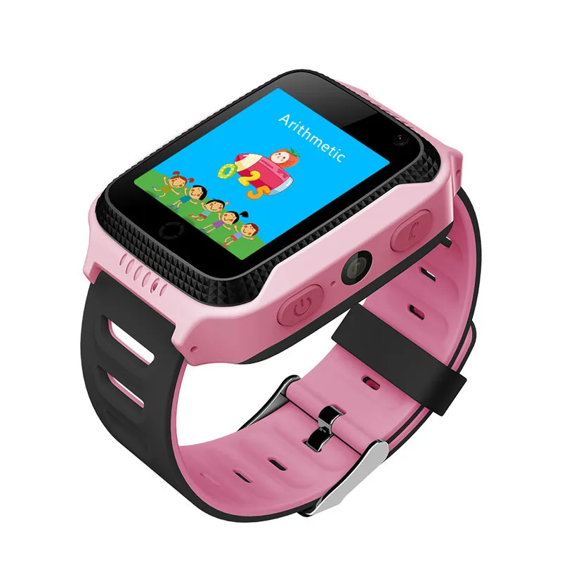 
Mini cellphone sos call kids android gps tracking smart bracelet watch with camera and light 
