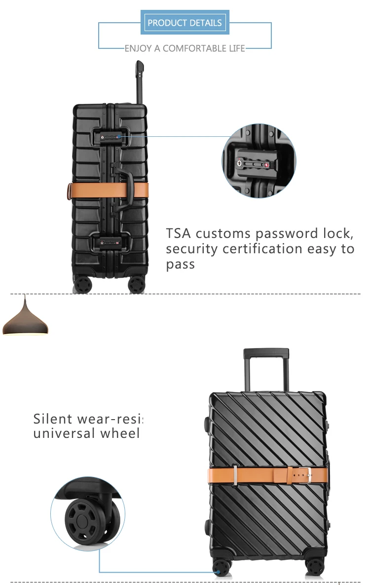 2018 Innovative Design Aluminium Luggage Sets Travel Luggage Bags