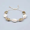 LS-D1048 Gorgeous cowrie shell macrame bracelet , handmade shell bracelet for women gift