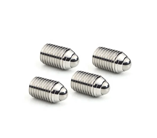 
M3 to M12 carbon steel and stainless steel hexagon socket swivel ball bearing point set screws 