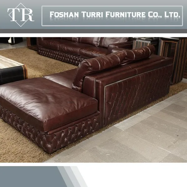 Luxus möbel aus italienischem leder chesterfield sofa für ...