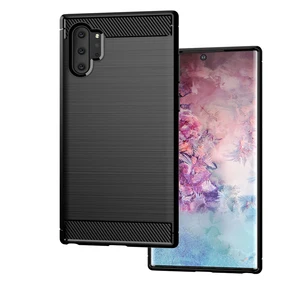Carbon Fibre Slim TPU Back Cover Samsung Galaxy Note 10 Pro