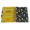 Pvc material jacket cover top level spiral notebook printing writing paper
