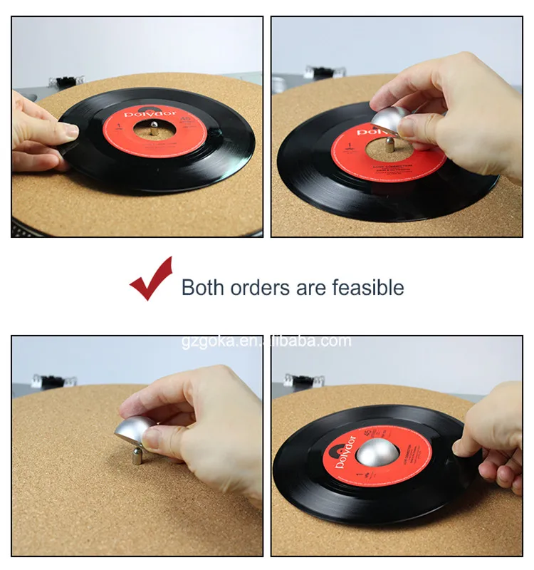 Gramophone Accessories Lp Vinyl Player 7" Turntable Record 45 Rpm