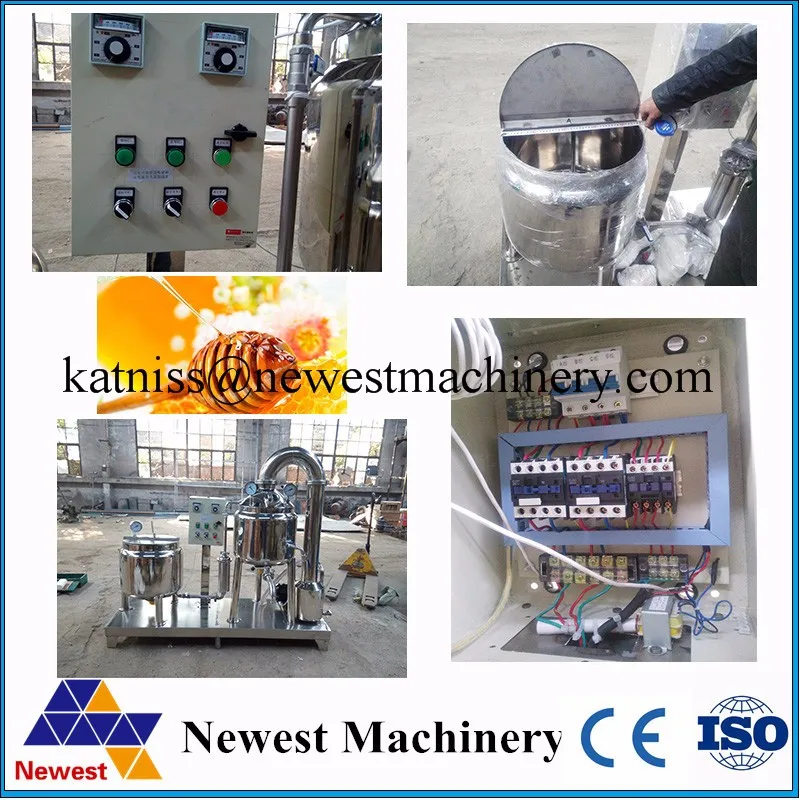 100L 304 Stainless steel raw honey processing machine/honey concentrate equipment/honey moisture removing machine 