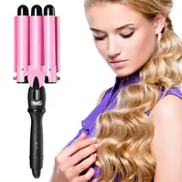 

Professional salon wavy hair styler Tourmaline hair crimping iron wave maker 3 barrels curling iron Dual Voltage hair curler