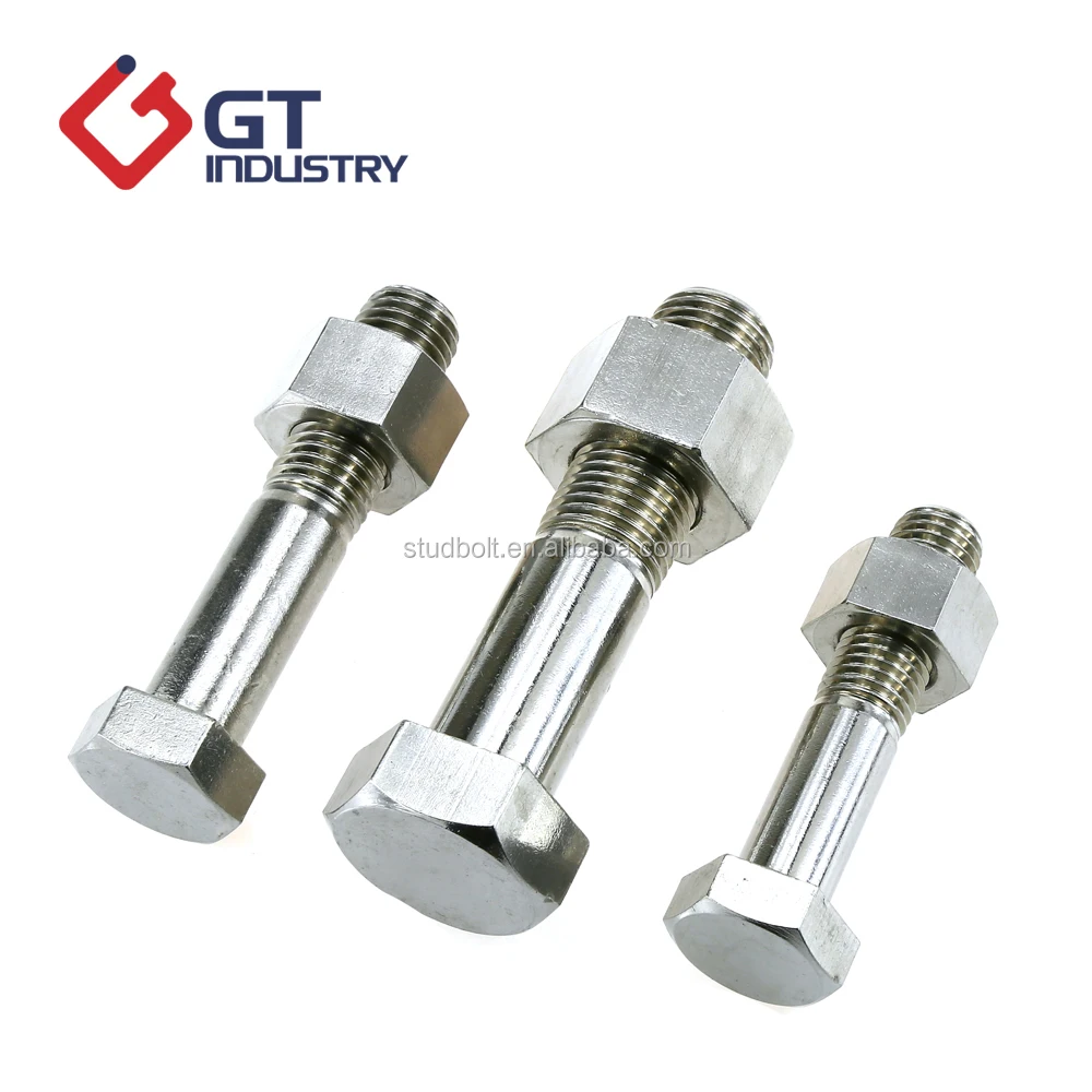 
High strength A2-70 Inch 304 stainless steel Hex bolts 