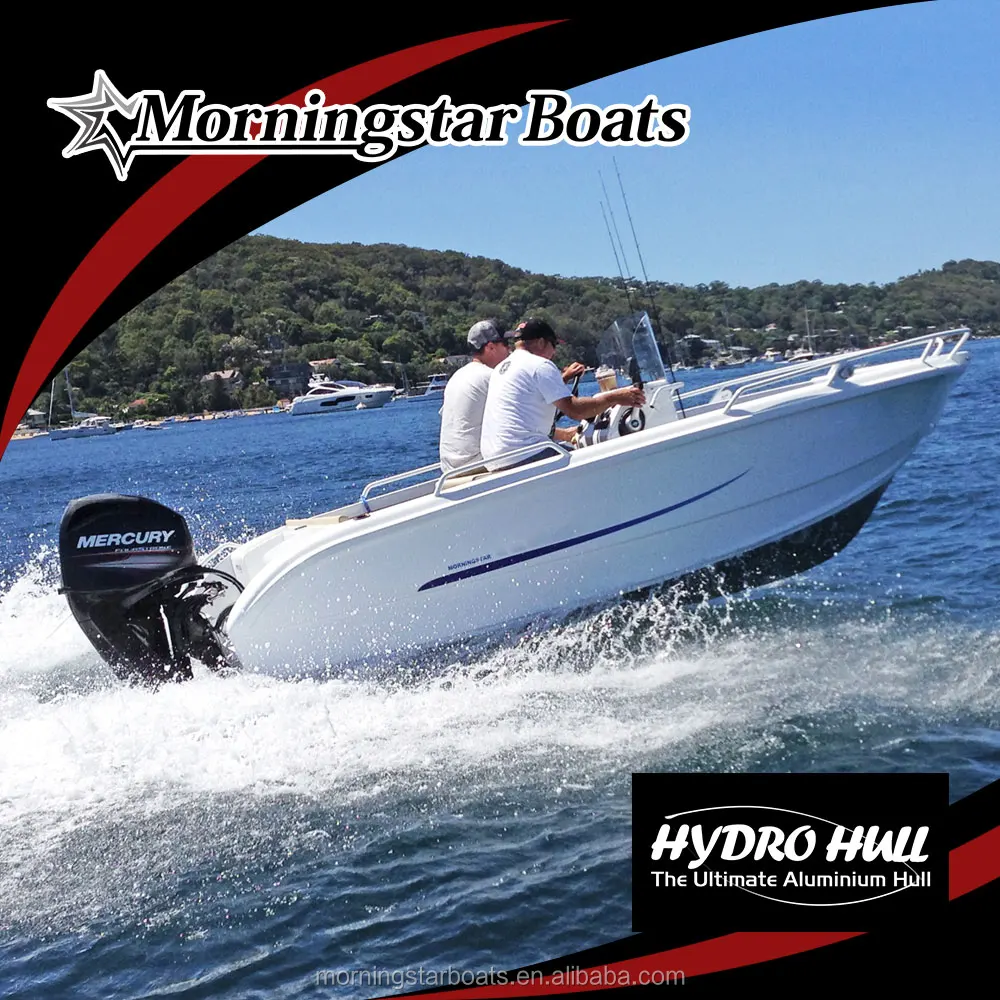 
small aluminum luxury center steering console boat hull 