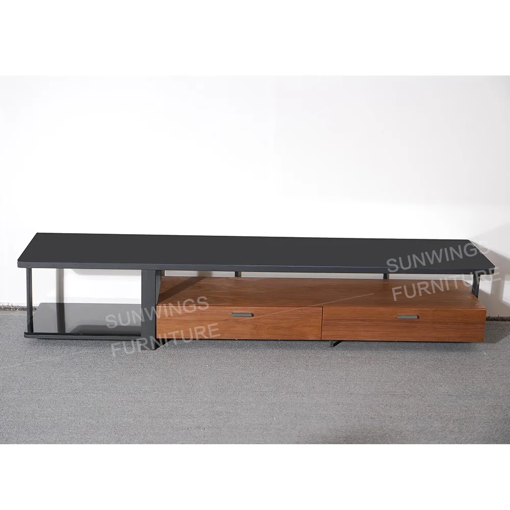 Walmart de madera mueble tv y soporte TV barato para la ventaMuebles