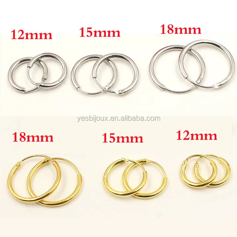 

gold hoop earring silver hoop ear ring korean simple jewellery