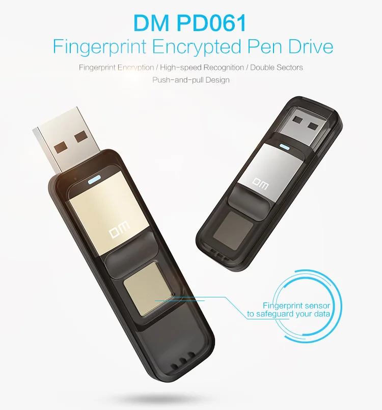 USB3.0 32GB 64GB 128G U Disk Flash Drive Pen Drive with Fingerprint Encryption Function - ANKUX.COM