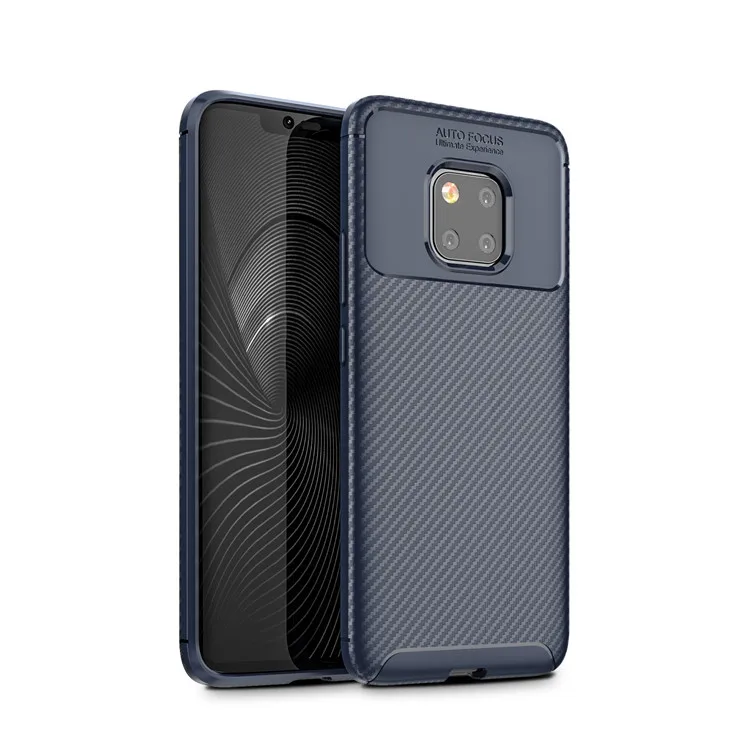 

Shockproof Carbon Fiber Back Cover For Huawei Mate 20 Pro Carbon Fiber Slim Tpu Bumper Case Mobile Phone, 3 colors