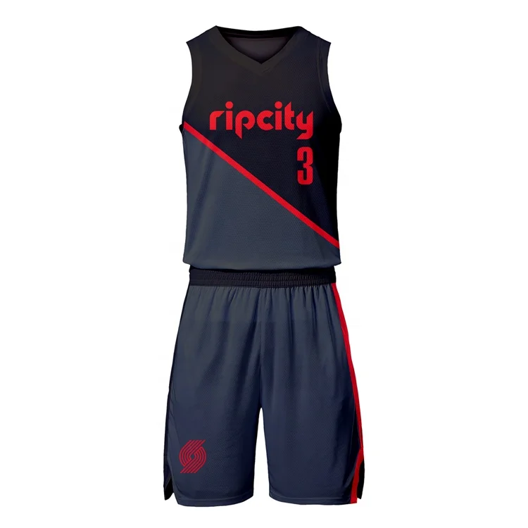 

Sublimation Reversible Basketball Uniform New Design Wholesale Black Grey Basketball Jersey For Men Custom, Custom color