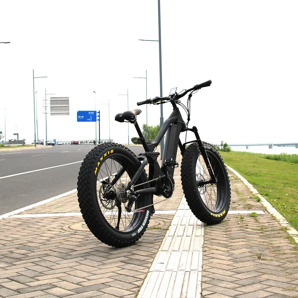 26 "x 4.5" 48v 1000w E Bike Voll Suspension Fett Rad Fahrrad Großen Reifen Ebike Für Erwachsene