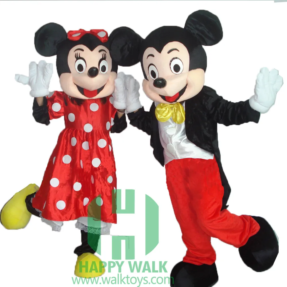

HI EN71 Hot sales Human mascot Mickey and Minnie mouse Mascot Costume for Adult, As the picture show