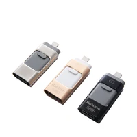 

Custom Android Mobile Phone 3 In 1 OTG Pendrive 32GB 3.0 iOS USB Flash Drive usb para telefono