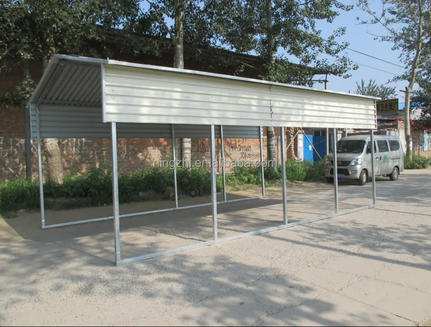 Single Steel Vertical Carport Shelter 3 3x6m Backyard