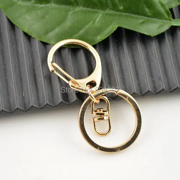 DIY 50Sets 14K Gold Lobster Clasps Swivel Trigger Clips Snap Hooks Bag Key Ring