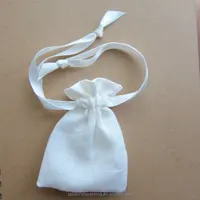 

White French Linen Bags with sateen ribbon drawstring Very small linen bags Tiny linen jewelry pouches Jewelry packaging