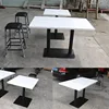 Fashion model artificial marble dinning table groggery table food processing table
