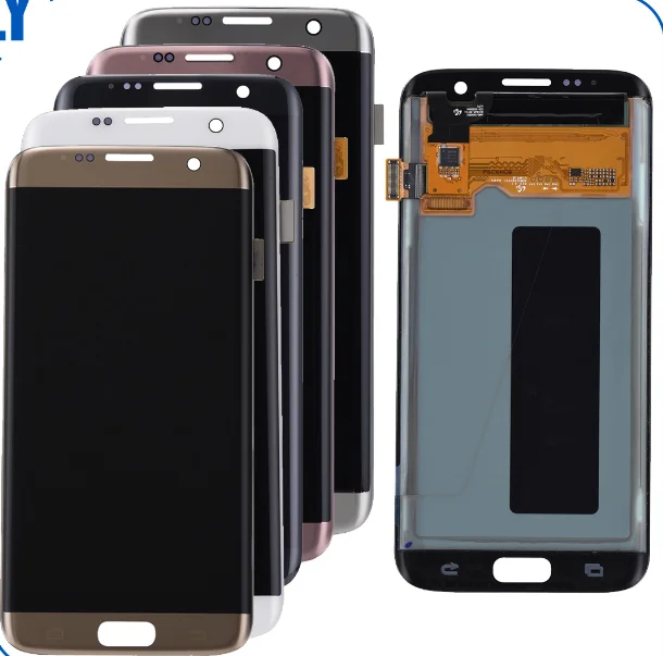 Wholesale 100% Warranty original LCD for Samsung Galaxy S7 edge display +digitizer touch screen G935F