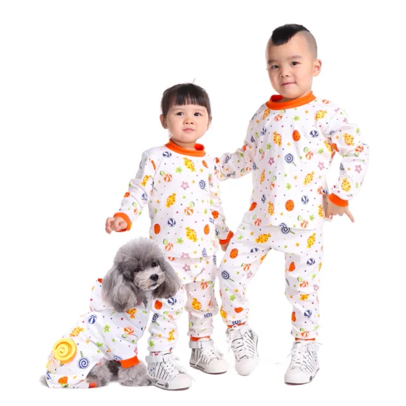 

Cheap China Bulk Wholesale Clothing Parent-Child Puppy Clothing for Nightwear Sleepwear Sale, White