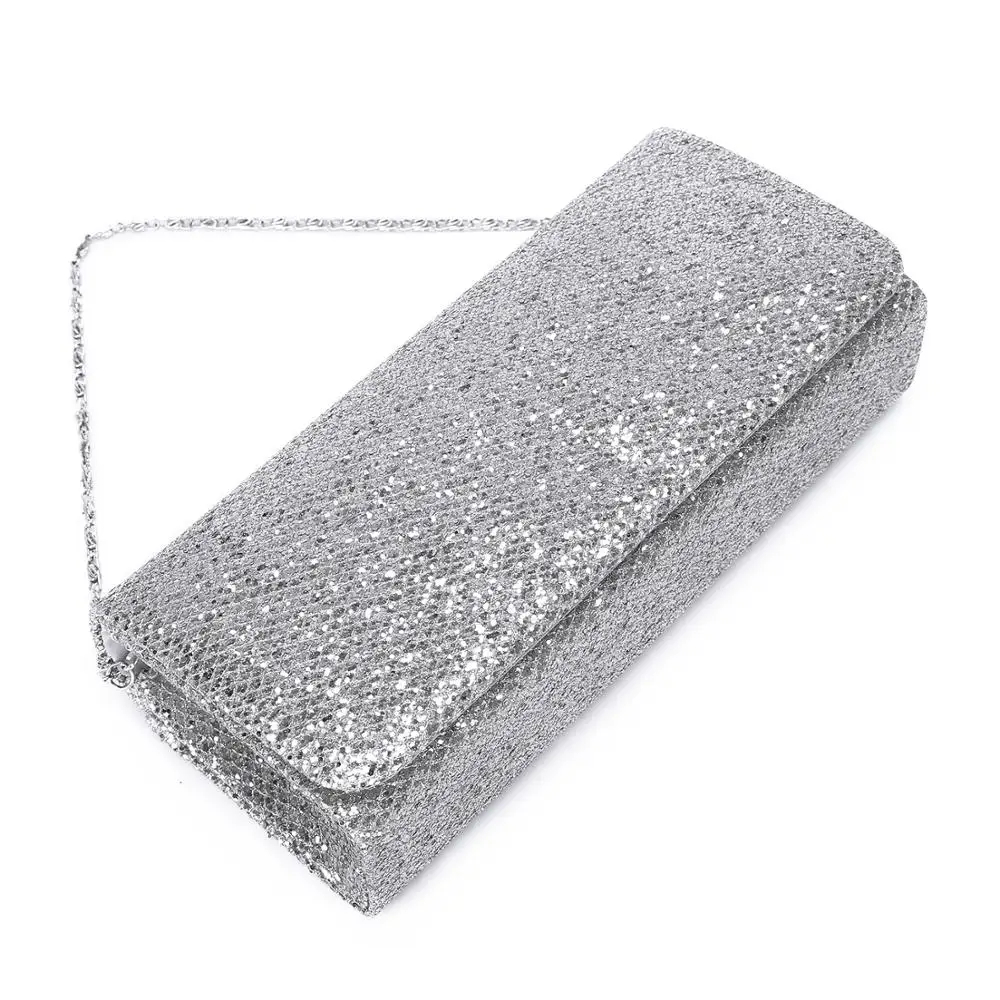

Luxury light grey special occasion wedding party women ladies clutch evening bag
