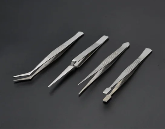 4pcs Stainless Steel Hand Tool Curved Tweezer Set - Buy Curved Tweezer ...