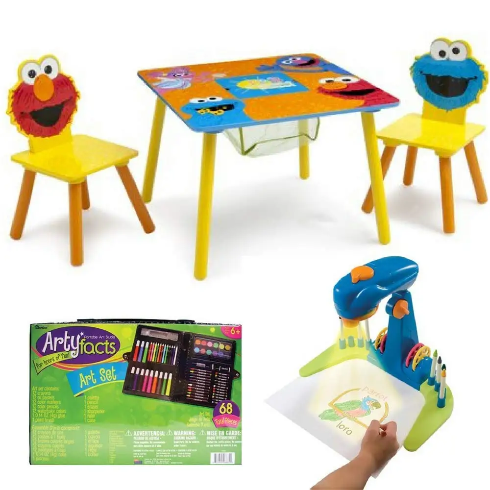 children's art table with storage