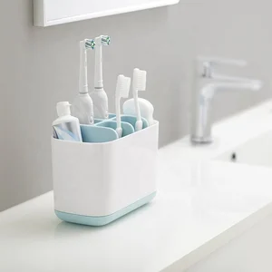 Premium Quality Bathroom Sink Versatile Easy Organizer Electric Toothbrush Head Toothpaste Storage Holder Toothbrush Caddy