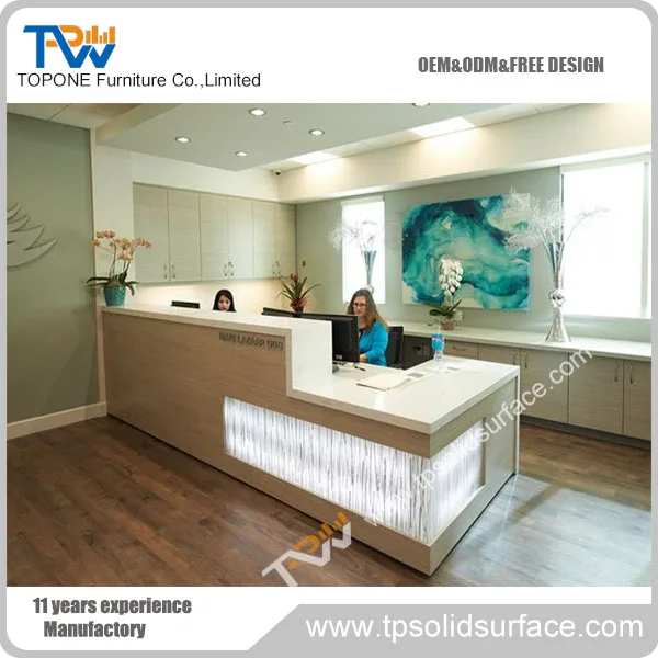 Long Reception Desk China Corian Office Table China Corian Office