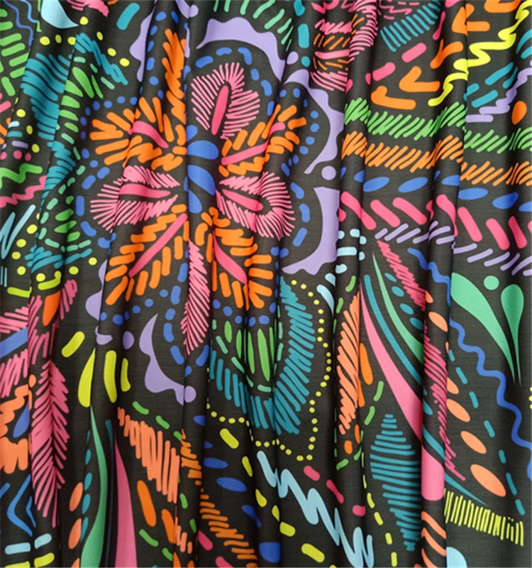 Custom Polyamide Stretch Wholesale Spandex Printed Swimwear Fabric