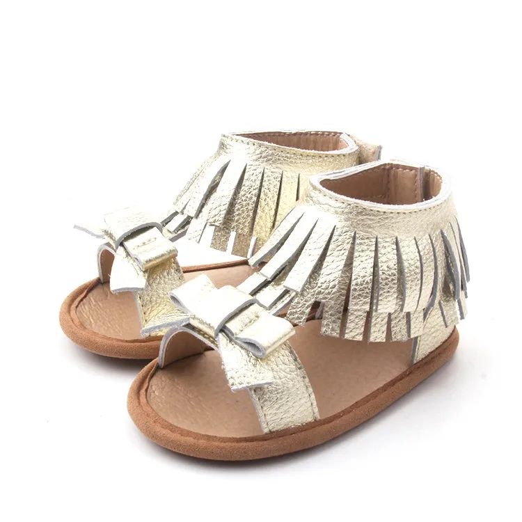 High Heel Shoes Newborn Girls Tassels Leather Sandals Shoes Baby - Buy ...