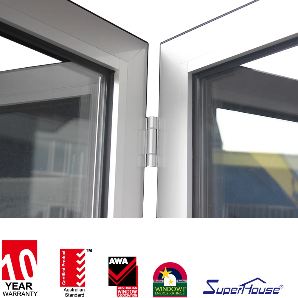 superhouse 2019 new design double glass aluminum Bifolding door