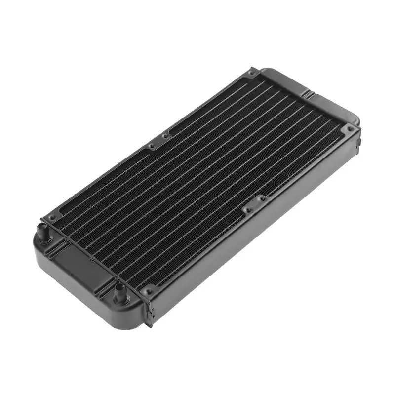 240mm 12-Tube Aluminum Computer Water Cooling Radiator Heat Exchanger for ID 8-10mm tubes for Laptop Desktop computer PC